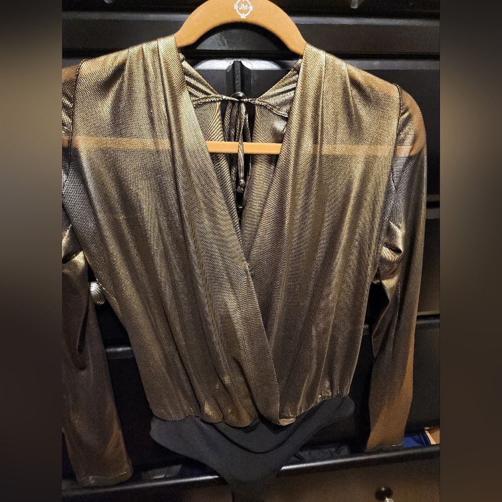 Flattering Gold Bodysuit